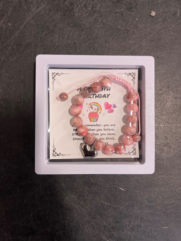 Photo 1 of Sereney 8 Year Old Girl Birthday Gift, Adjustable Beaded 8th Birthday Bracelets as 8th Birthday Gifts for 8 Year Old Girl, 8yr Old Girl Birthday Gifts for Daughter Niece Granddaughter Girls