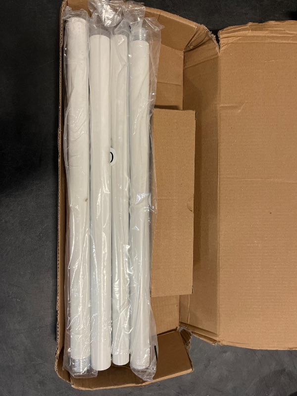 Photo 1 of IFELS Heavy Duty Curtain Rods for Windows 66 to 120 Inch, 1 Inch Adjustable White Curtain Rod Set with Easy Installation and Modern Design (A1,White,30-120")