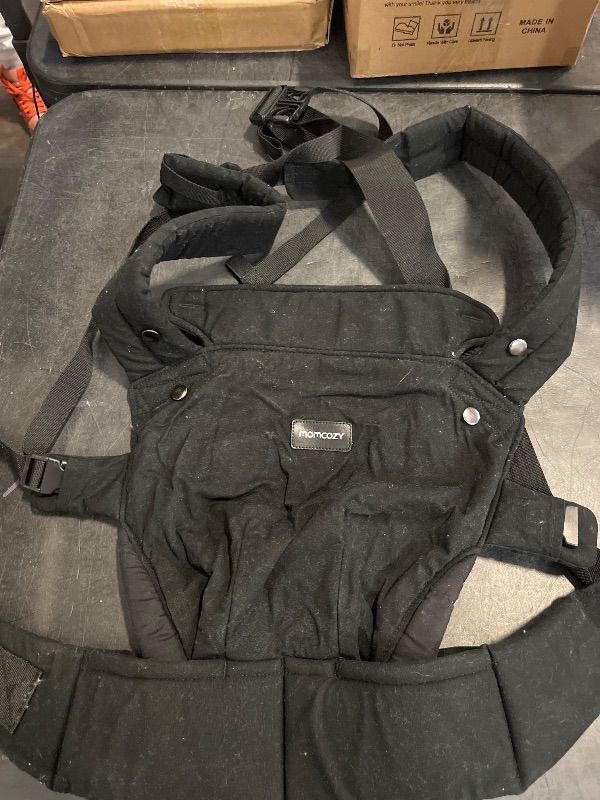 Photo 1 of Momcozy Baby Carrier - Ergonomic, Cozy and Lightweight Carrier for 7-44lbs, Effortless to Put On, Ideal for Hands-Free Parenting, Enhanced Lumbar Support, Purehug for Infant to Toddler, Black