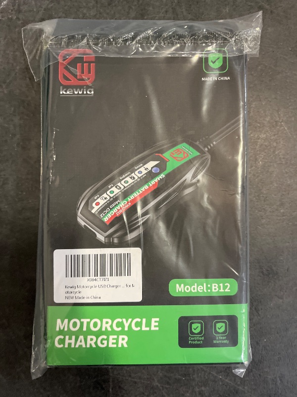 Photo 1 of 2A Smart Battery Charger, USB Input 12V Automatic Motorcycle Charger, Maintenance Charging, Lead Acid, AGM Lithium Battery Charger - Easy to Charge 12V Batteries with Power Bank or Socket