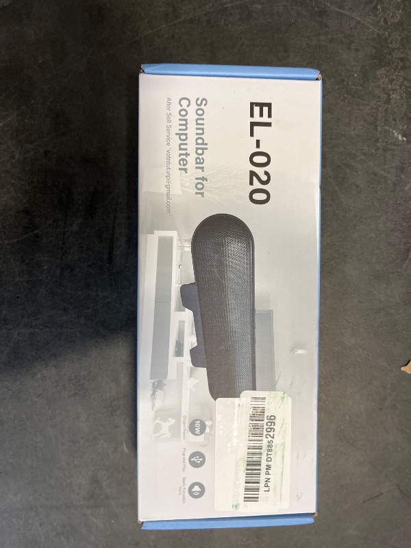 Photo 1 of LXTNFU Computer Speakers for Desktop Monitor,Single Speakers for Desktop PC,Laptop Speaker with Loud Sound,Volume Control Easily Clamps to Monitors(USB-C to USB Adapter Included) (Black)