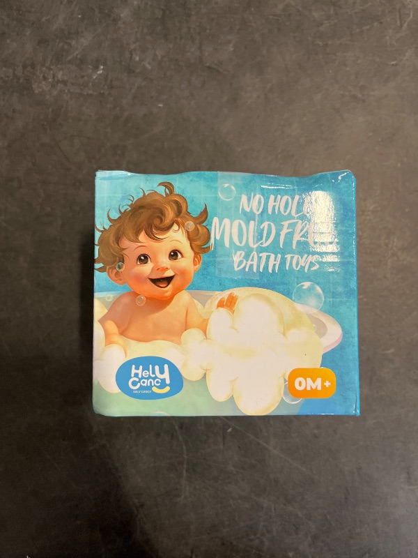 Photo 1 of Hely Cancy Bath Toys for Kids - No Hole Baby Toys for 1 Year Old Infant Boys Girls, Shower Water Pool Toys