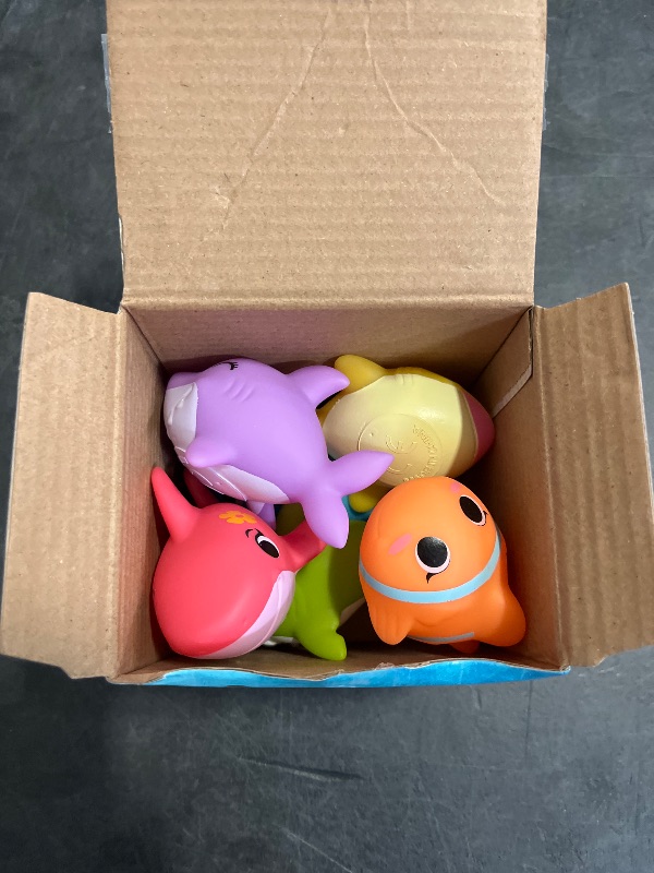 Photo 1 of Hely Cancy Bath Toys for Kids - No Hole Baby Toys for 1 Year Old Infant Boys Girls, Shower Water Pool Toys