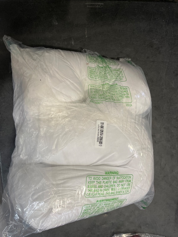 Photo 1 of Nestl 26x26 Pillow Inserts - Throw Pillow Insert 26x26, 2 Pack Euro Pillows 26x26, Decorative Euro Pillow Insert 26x26 White, 26 X 26 Pillow Insert, Lumbar Pillow Insert for Bed and Couch