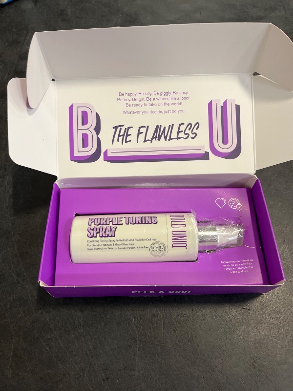 Photo 1 of Blonde Toner Spray. Purple Leave In Toning Hair Treatment to Remove Brassy Surface Tones in Blonde, Platinum & Gray/Silver Hair. Paraben & Sulfate Free-PETA Approved Cruelty-free.
