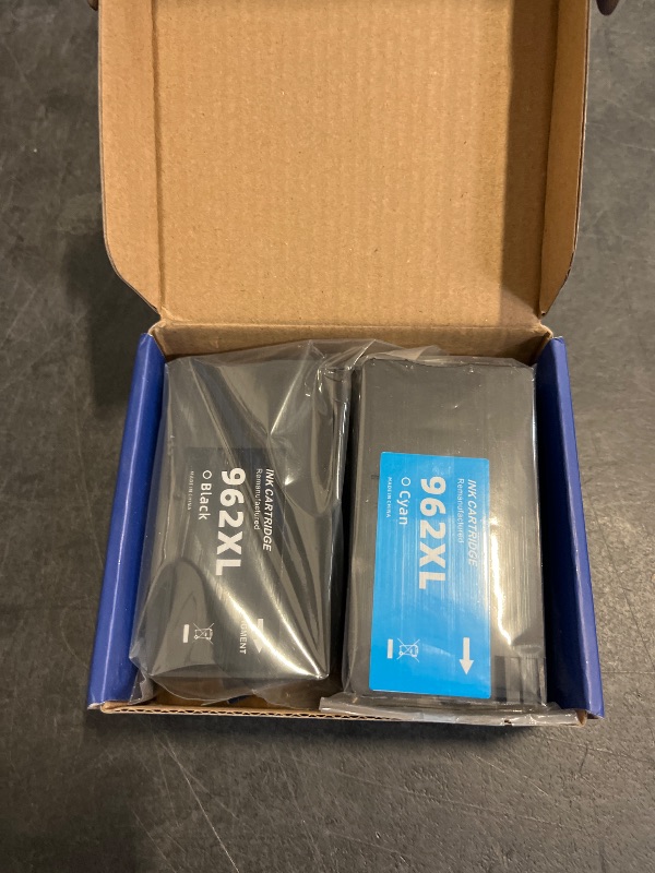 Photo 1 of (Latest Chip) 962XL Ink Cartridges Combo Pack Remanufactured Replacement for HP 962XL 962 Ink Cartridges for HP OfficeJet Pro 9015e 9018e 9025e 9010 9015 9018 9020 9025 Printer (1BK/1C/1M/1Y, 4 Pack)