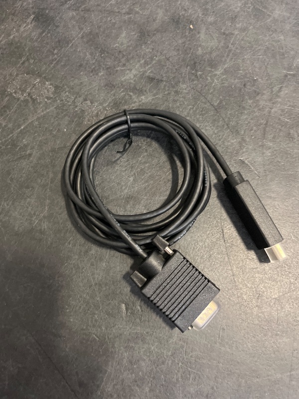 Photo 1 of Amazon Basics HDMI (Source) to VGA (Display) Cable (NOT Bidirectional), Gold-Plated, 6 feet, Black