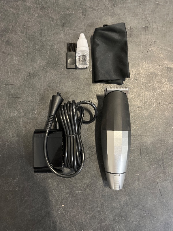 Photo 1 of Bevel Beard Trimmer for Men - Cordless Trimmer, 6 Hour Rechargeable Battery Life, Tool Free Adjustable Zero Gapped Blade, Barber Supplies, Mustache Trimmer, Silver