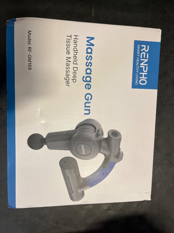 Photo 1 of RENPHO R4 Massage Gun with Adjustable Arm, FSA and HSA Eligible Back Massager for Athletes, Portable Deep Tissue Percussion Muscle Tool with Carry Case, Gifts for Men and Women