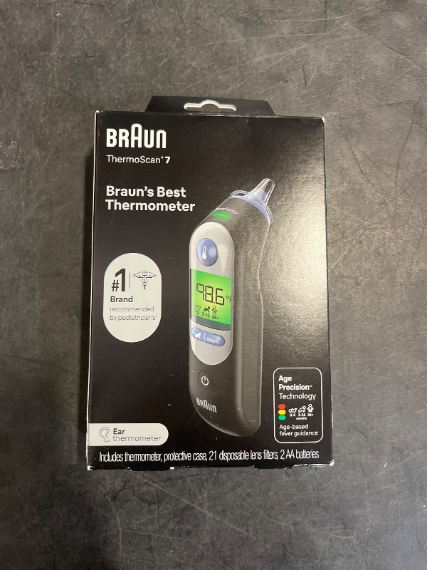 Photo 1 of Braun ThermoScan 7 Digital Ear Thermometer, Age-Adjusted Fever Guidance, Baby and Infant Friendly, No. 1 Brand Recommended by Pediatricians, FSA and HSA Eligible