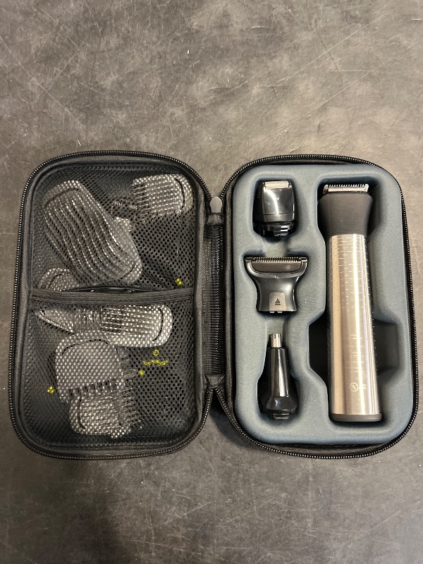 Photo 1 of Norelco Philips Multigroom 9000 Series, All-in-One Trimmer, Beard Trimmer and Hair Clipper, 25-Piece/27-Length Men's Grooming Kit for Beard, Face, Nose, Ear and Body, Travel Kit, MG9522/50