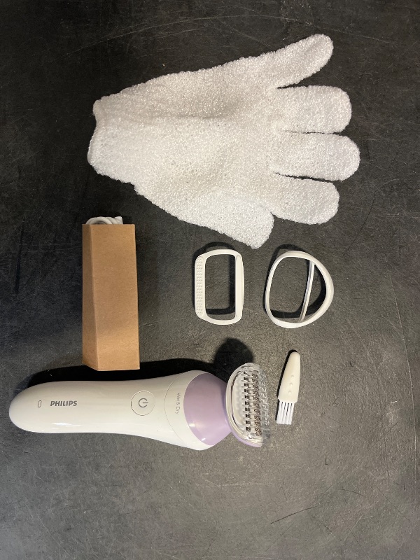 Photo 1 of Philips Beauty Lady Electric Shaver Series 6000, Cordless with 4 Accessories, BRL136/00, White