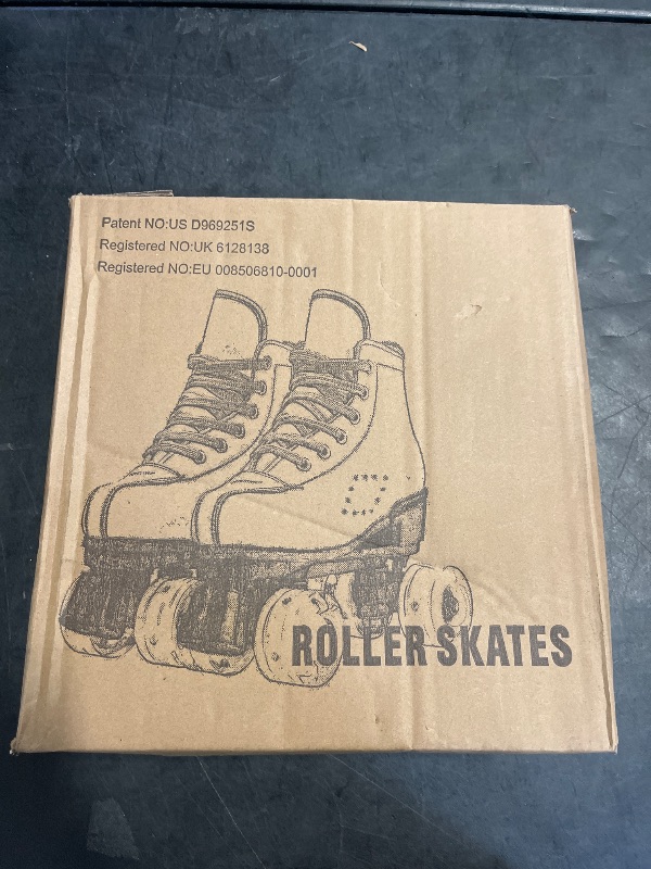 Photo 1 of XUDREZ Roller Skates for Girls and Women, Stylish Black PU Leather Roller Skates with Pink Light Up Wheels, Indoor Outdoor Roller Skates for Youth Kids Girls Ages 8-12 (34-Youth 3)
