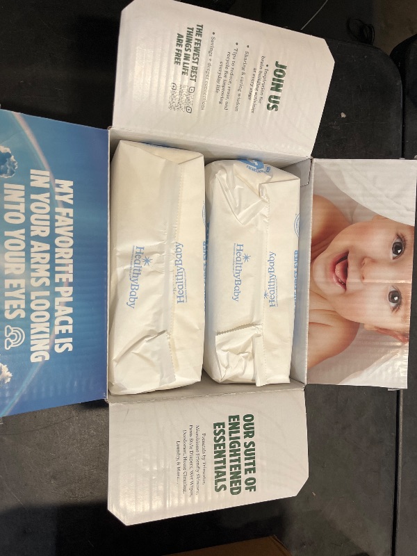 Photo 1 of HealthyBaby Our Diapers | EWG Verified Safe & Plant-Based Diapers | Leak Protection | Soft Organic Cotton Shell | Chlorine-Free Diaper for Sensitive Skin | Size 1 (7-14lbs) 70 Count