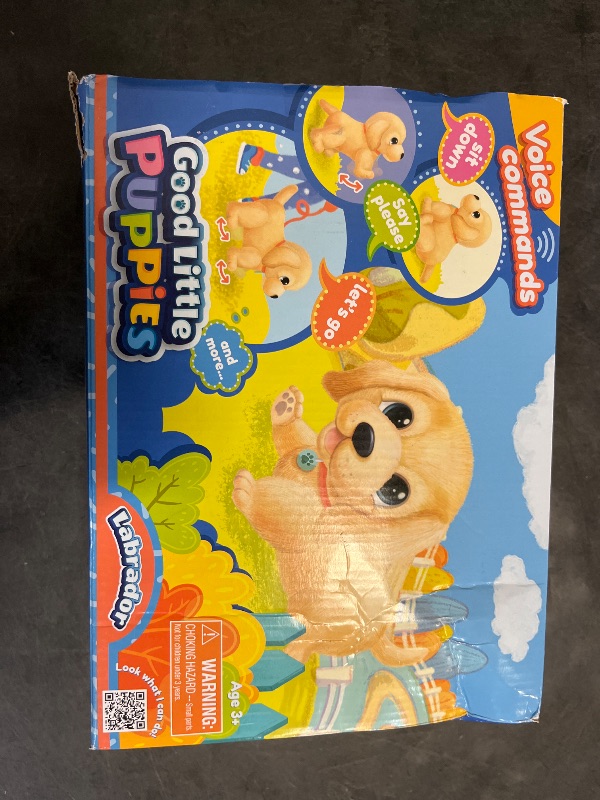 Photo 1 of Team Power Voice Command Labrador Puppy Robot Dog - Interactive Plush Pet Kids Toys, Knows 6 Tricks and Likes Walks, Stuffed Animal Toddler Toys for Girls and Boys 3 Year Old and Above Gifts