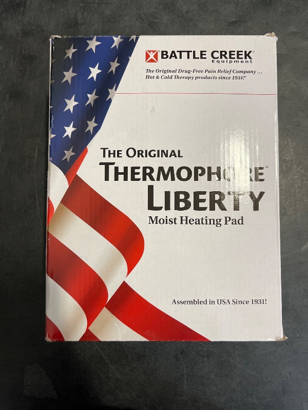 Photo 1 of Assembled in The USA - Thermophore Liberty - Moist Heating pad for Arthritis, Back, Neck, Shoulder Pain and Cramps Relief - Electric with auto Shut Off, Large 14" x 27"