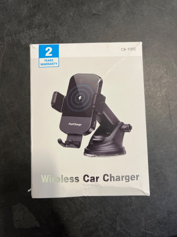 Photo 1 of CHGeek Wireless Car Charger, 15W Fast Charging Auto Clamping Car Charger Phone Mount Phone Holder fit for iPhone 15 14 13 12 11 Pro Max Xs, Samsung Galaxy S25 Ultra S24 S23 S22, S21, S20, Khaki