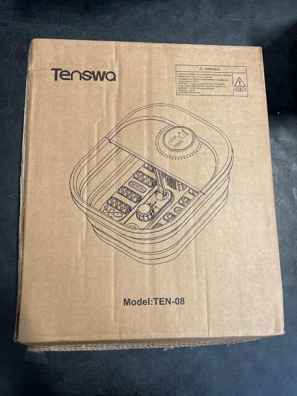 Photo 1 of Tenswa Collapsible Foot Spa Bath Massager with Heat, Bubbles, Pedicure Foot Spa with 8 Rollers, Tub for Stress Relief, Soaker with Mini Acupressure Massage Points & Temperature Control