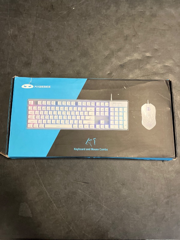 Photo 1 of Gaming Keyboard and Mouse Combo, K1 RGB LED Backlit Keyboard with 104 Key for PC/Laptop(White)