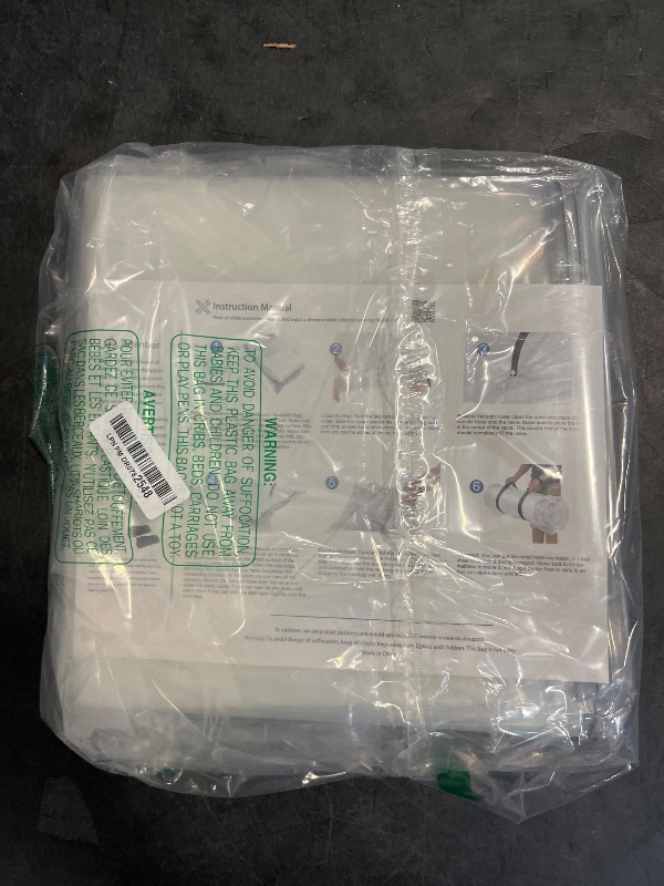 Photo 1 of Mattress Vacuum Bag for Moving, Vacuum Seal Mattress Bag for Memory Foam or Inner Spring Mattresses, Compression and Storage for Returns, Leakproof Valve and Double Zip Seal (Queen/Full/Full-XL)