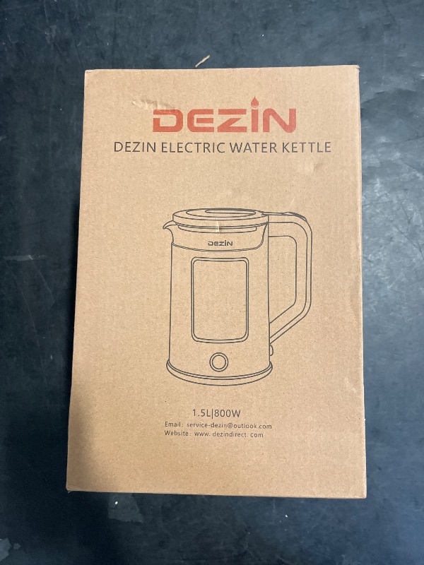 Photo 1 of Dezin Electric Kettle with Keep Warm Function, BPA Free Window-Glass Double Wall Design Electric Tea Kettle, 1.5L Bicolor LEDHot Water Kettle with Auto Shut-Off and Boil Dry Protection for Coffee, Tea