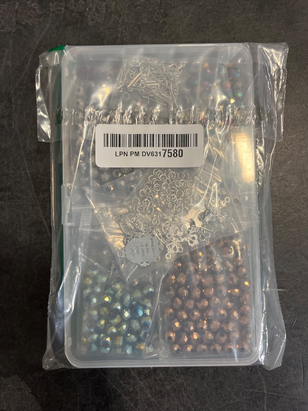Photo 1 of PH PandaHall Rosary Jewelry Making Kit 726pcs Easter Necklace Making Set Rosary Prayer Making Supplies First Communion Necklace Set Cross Beads Kit for Rosary Ramadan Bracelet Necklace Jewelry Making