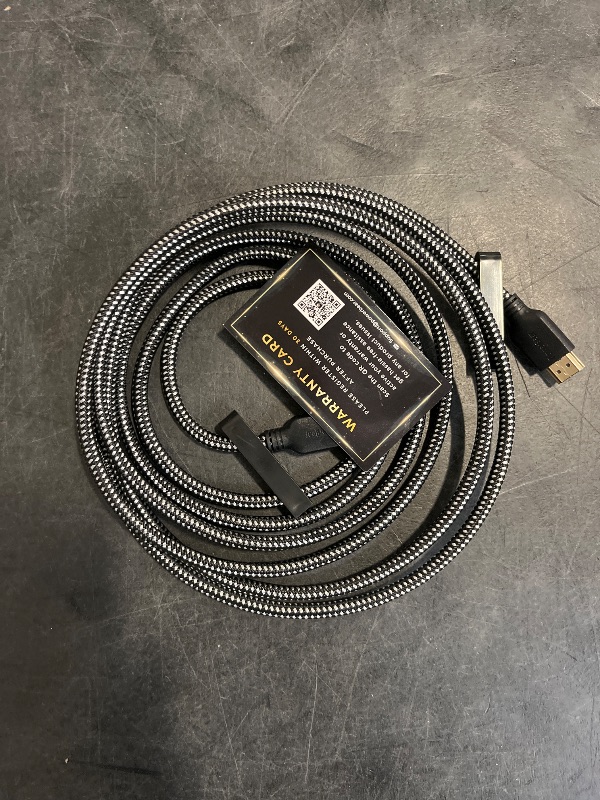 Photo 1 of PowerBear 4K HDMI Cable 10 ft | High Speed Hdmi Cables, Braided Nylon & Gold Connectors, 4K @ 60Hz, Ultra HD, 2K, 1080P, ARC & CL3 Rated | for Laptop, Monitor, PS5, PS4, Xbox One, Fire TV, & More