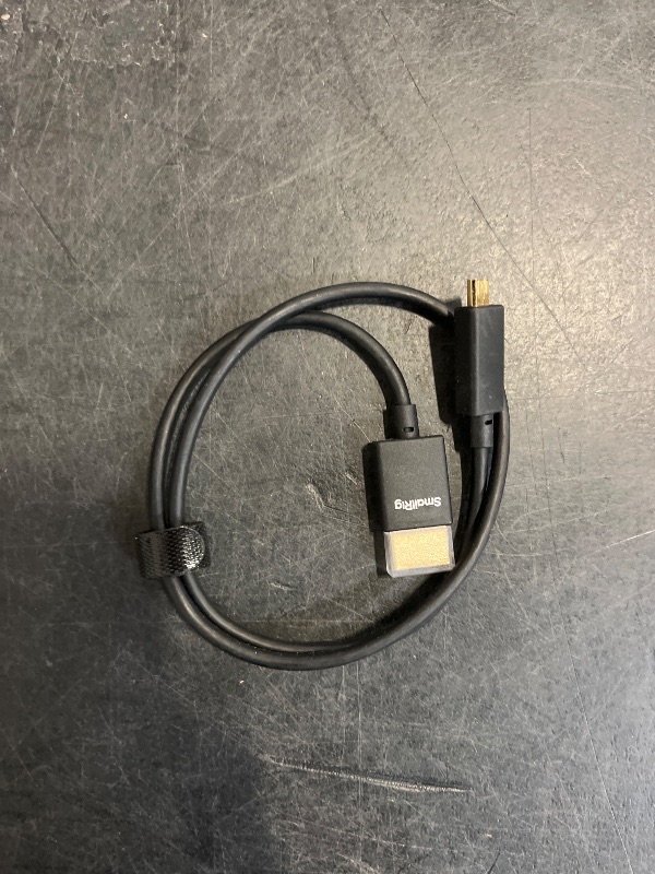 Photo 1 of SMALLRIG D to A HDMI Cable Ultra Thin HDMI Cable 55cm/1.8Ft, Super Flexible Slim High Speed 4K 60Hz HDR HDMI 2.0, for GoPro Hero 7/6 /5, for Sony A7RIII / A7II / A6600, for FUJIFILM X-T4 / X-T3-3043B