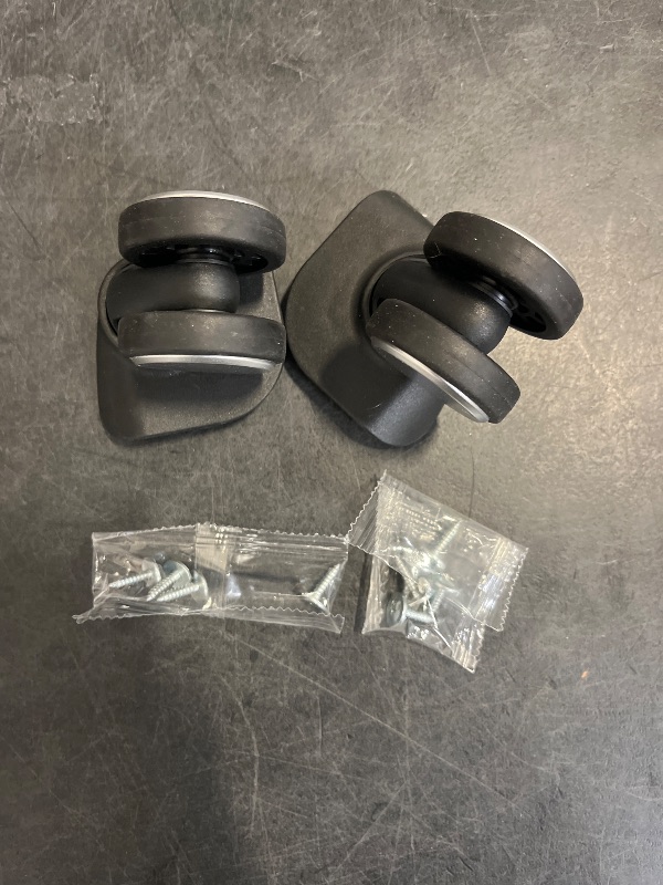Photo 1 of Zoofen Luggage Wheels Replacement with 5 Screw Holes 2 pcs Suitcase Wheels Wear-Resistant Carry On Spinner Wheels(ZA-137)