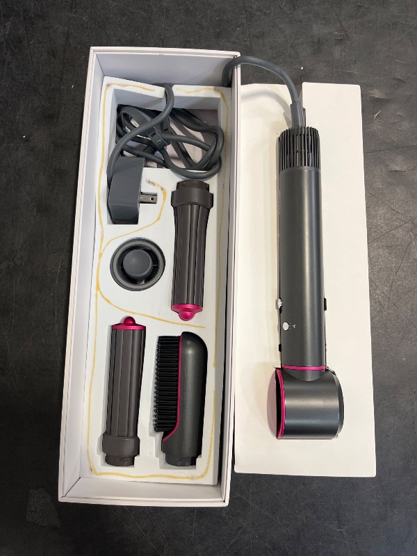 Photo 1 of Hair Dryer Brush 5 in 1 110,000 RPM High-Speed Frizz-Free Blow Dryer for Fast Drying, Curling Volumizing Smoothing & Styling, Hair Styler, Straightening Curler, Concentrator Good Gift