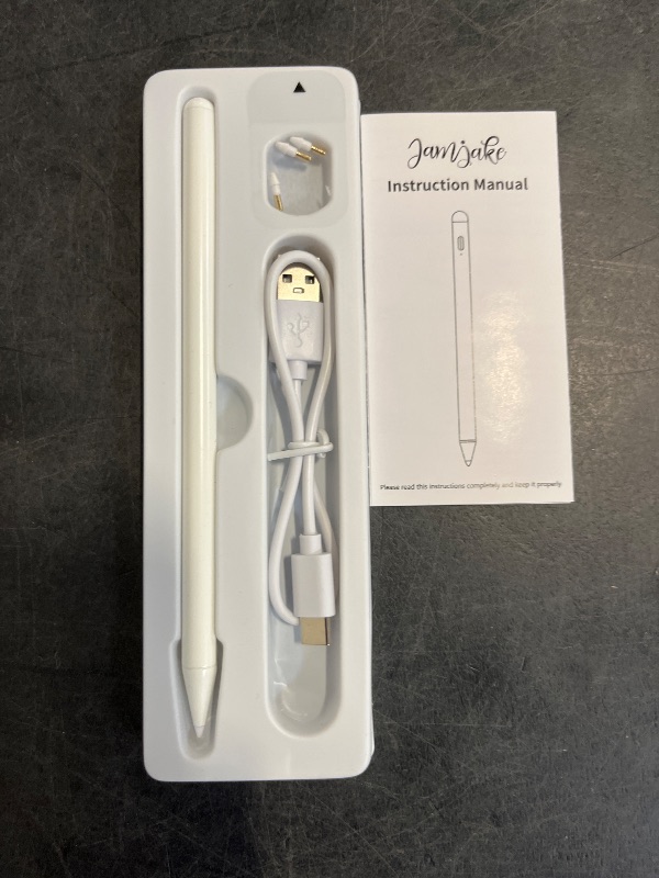 Photo 1 of Stylus Pen for iPad 6th-11th Generation-2X Fast Charge Active Pencil Compatible with 2018-2025 Apple iPad Pro 11"/12.9"/M4, iPad Air 3/4/5/M2/M3,iPad mini 5/6 Gen-White