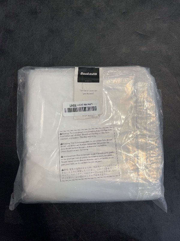 Photo 1 of Becko US 18’’ X 24’’ (100 Count) Self Seal Clear Poly Plastic Bags with Suffocation Warning for Shipping, Packaging Clothes, Backpacks, Bedding, Dustproof & Permanent Adhesive