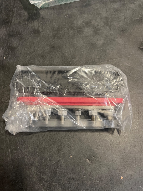 Photo 1 of DaierTek 300A Bus Bar 12V Marine 12V Power Distribution Block with Cover 6 x 3/8" (M10) Terminal Studs Max 300V AC 48V DC Positive & Ground Busbar for Automotive Car Boat