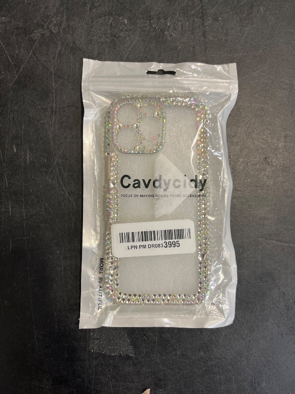 Photo 1 of Cavdycidy Designer Compatible with iPhone 16 Pro Max Bling Clear Case for Women,Cute Glitter Phone Case with Sparkle Rhinestone Diamond Camera Protection?Airbag Anti-Fall Crystal Hard Cover for Girl