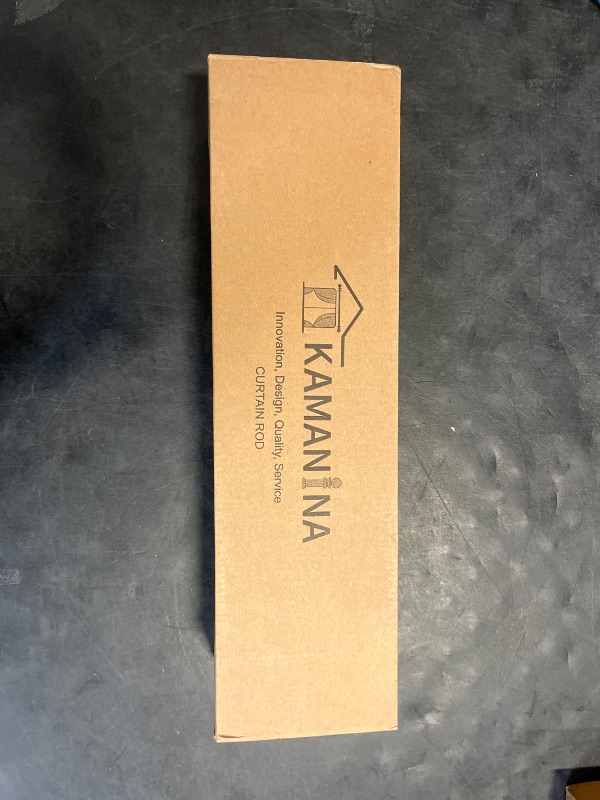 Photo 1 of KAMANINA Black Curtain Rods for Windows 66 to 120 Inches (5.5-10ft), Long Heavy Duty Curtain Rod, 7/8 Inch Decorative Drapery Rod with Round Finials