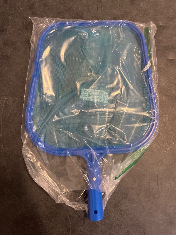 Photo 1 of Sunnyglade Swimming Pool Cleaner Supplies/Professional Heavy Duty Pool Leaf Rake Fine Mesh Frame Net/Swimming Pool Cleaning Leaf Skim Net (Blue)