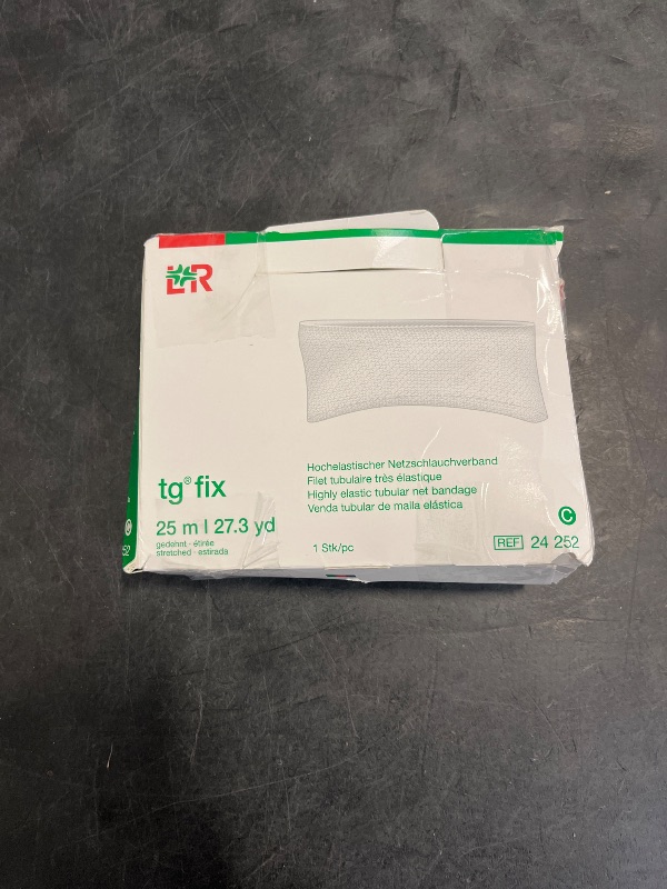 Photo 1 of Lohmann & Rauscher tg Fix Net Tubular Bandage, Elastic Net Wound Dressing, Bandage Retainer for Large Extremities, Size C (65.0cm Wide x 25m Long When Stretched)