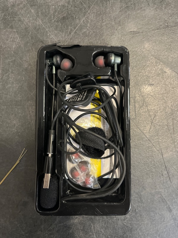 Photo 1 of DUNGZDUZ USB Earbuds with Boom Mic for Computers and Smartphones, in-Ear Headphones with USB-A & USB-C Connectivity for Laptop, Desktop, PS 4 5, Compact & Lightweight, 4.9FT