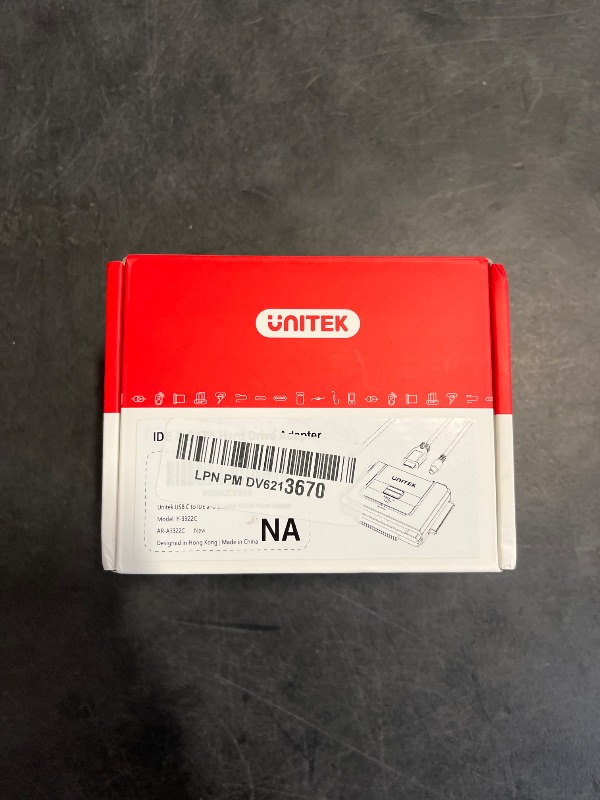 Photo 1 of Unitek USB C to IDE and SATA Converter External Hard Drive Adapter Kit for Universal 2.5/3.5 HDD/SSD Hard Drive Disk, One Touch Backup Function, Included 12V/2A Power Adapter