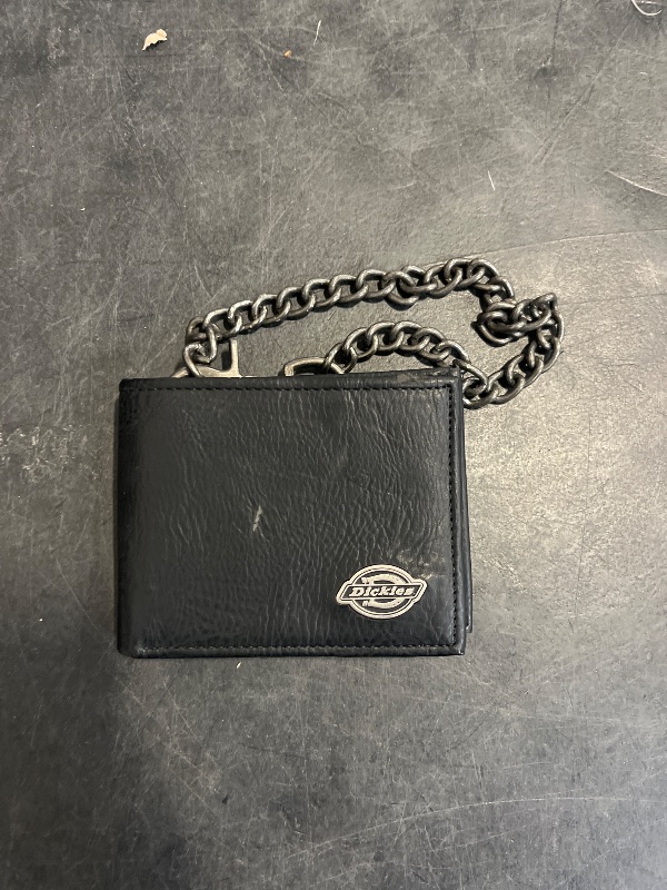 Photo 1 of Dickies Men's Bifold Wallet-High Security with ID Window and Credit Card Pockets, Classic Black, One Size