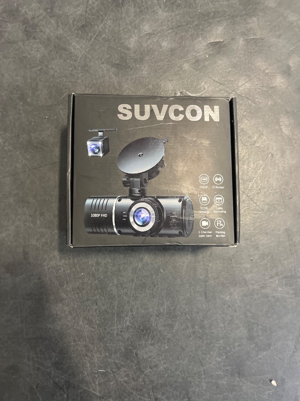 Photo 1 of Dash Cam Front and Rear Inside, 3 Channel Dash Camera for Cars, 1080P Triple Dash Cam, Dash Camera with 32GB Card, Loop Recording, HDR, G-Sensor, 24Hr Parking