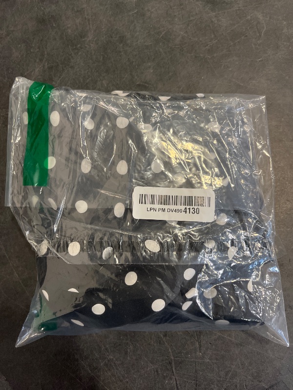 Photo 1 of M Lucky Brand Women's Satin Button Through Midi Dress, Black Dot