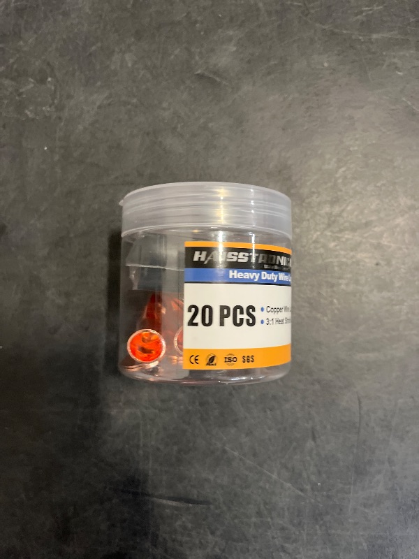 Photo 1 of haisstronica 10pcs 1 AWG - 5/16" (M8) Battery Cable Lugs, Heavy Duty Copper Wire Lugs with 10pcs 3:1 Adhesive Heat Shrink Tubing, 1 Gauge Wire Connectors Battery Terminal Connector, Battery Cable Ends