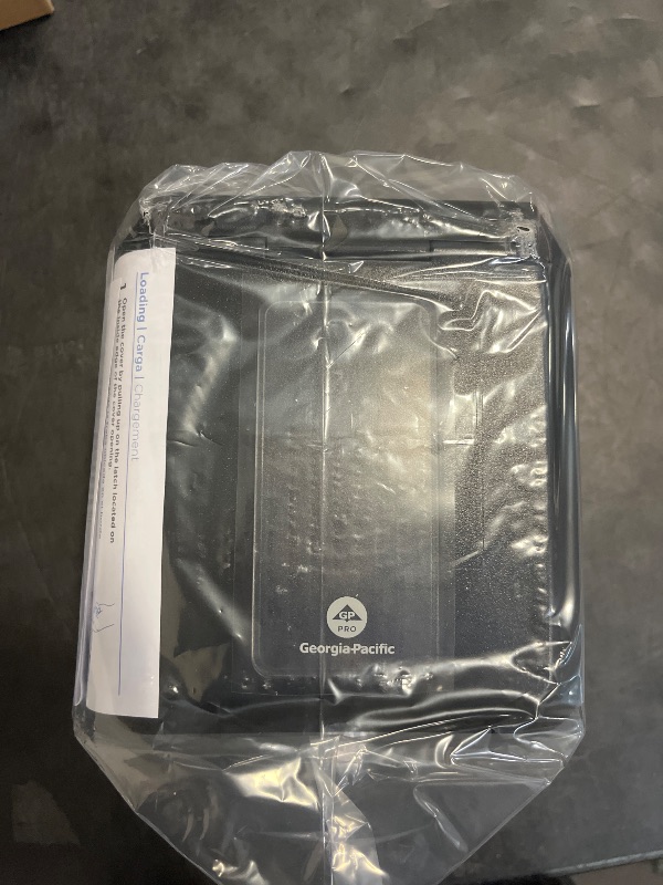 Photo 1 of Dixie Ultra Tabletop Interfold Napkin Dispenser by GP PRO (Georgia-Pacific), Black, 54527A, Holds 275 Napkins, 7.600" W x 6.100" D x 7.200" H
