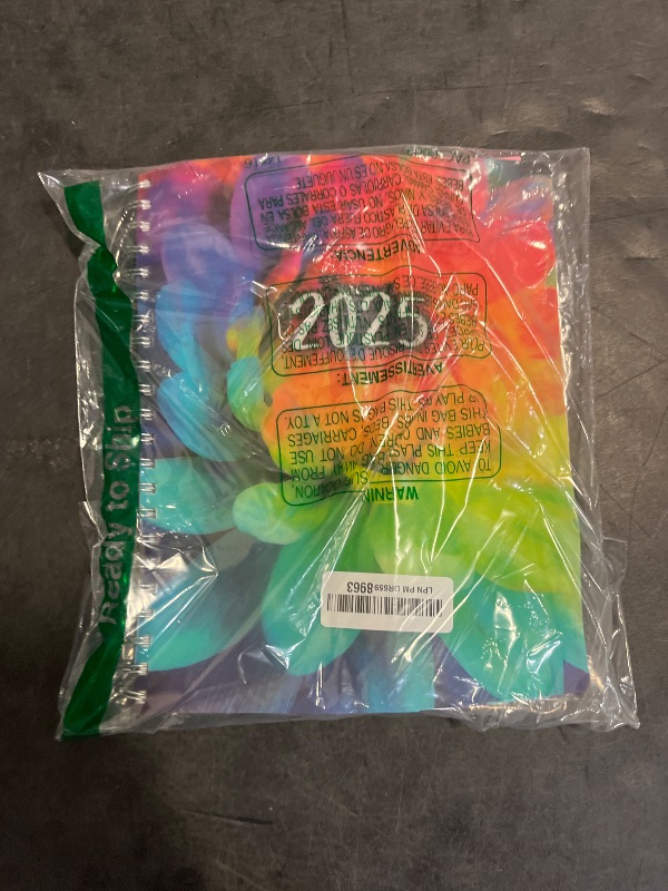 Photo 1 of Essential PRO 2025 Daily, Weekly & Monthly Planner, 8.5"x11": 14 Months (Nov 2024 - Dec 2025) Monthly Tabs,Daily Tracking,Notes Pages,Storage Pocket,Bookmark w Sticky Notes (Rainbow Petals)