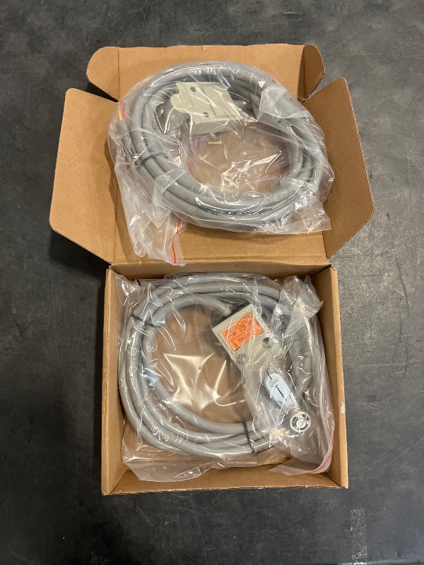 Photo 1 of QWORK Waterproof Limit Switch TZ-3104 with Roller Lever Plunger, 2 Pack - Momentary Action, SPDT 1NO+1NC, Including 3m Cable