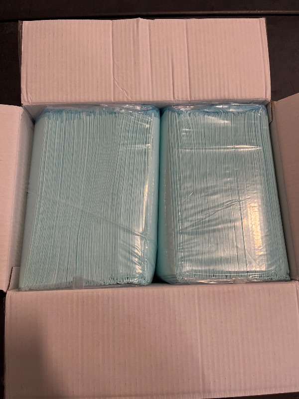Photo 1 of 100 Count 22” x 22” Super Absorbency Disposable Underpads, Leakproof Quick Drying Disposable Pads for Baby, Puppy and Adults, Puppy Pads, Cat Pee Pads for Dogs, Potty Puppy Training Pads