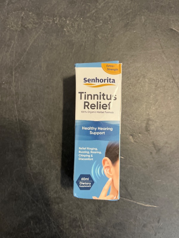 Photo 1 of TUHIMO Tinnitus Relief for Ringing Ears, Natural Ingredients Tinnitus Relief Ear Drops for Ear Infection,Ear Drying Drops for Adults and Kids,Reduce Ear Noise & Improve Hearing,60ml-Blue