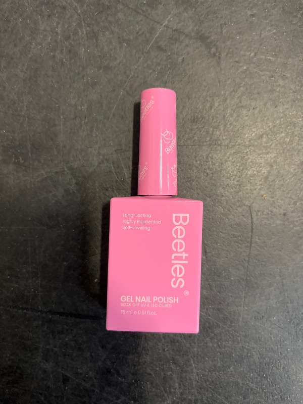 Photo 1 of Beetles Pink Gel Nail Polish 15ml, Baby Pink Soak Off UV LED Gel Polish High Gloss for Manicure Art for Salon DIY Colorful Bottle Gel