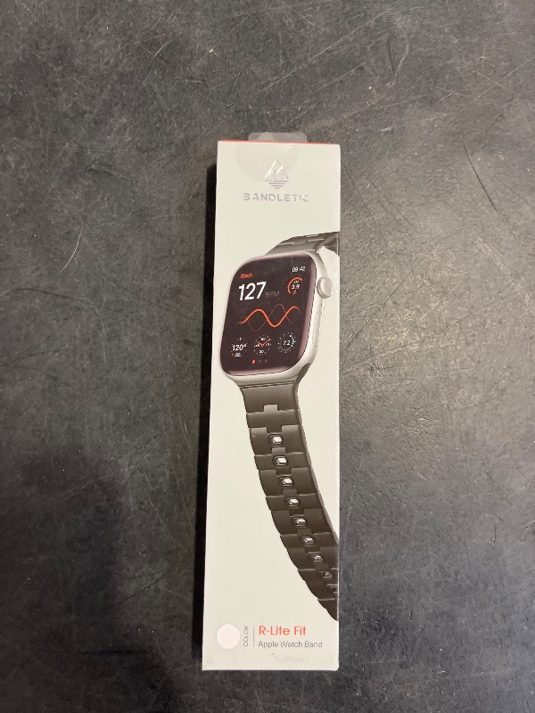 Photo 1 of Bandletic Magnetic Watchband Compatible with Apple Watch Series 10 Band 42mm 41mm 40mm 38mm for Women Men, Soft Silicone Sport Comfortable Strap for iWatch Series 10 SE 9 8 7 6 5 4 3 2 1, Starlight